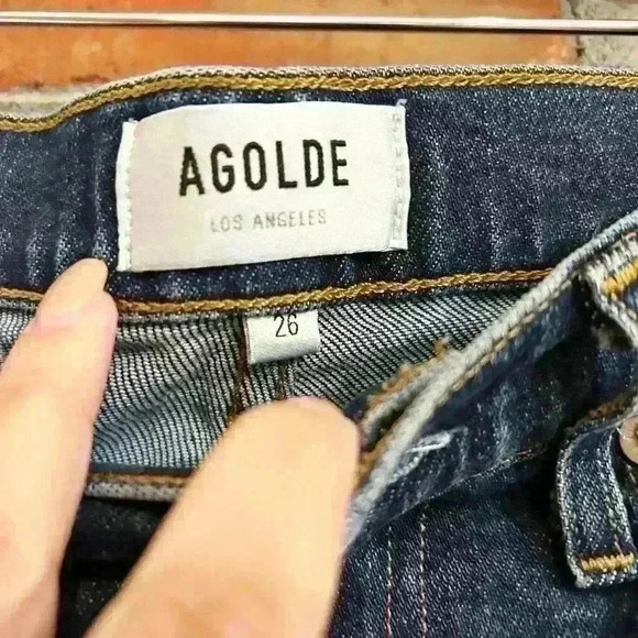 Agolde Dark Wash Jeans Size 26 - Picture 8 of 11